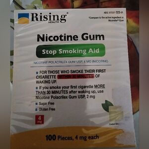 Nicotine Gum - Stop Smoking Aid, 4mg, 100 Pieces